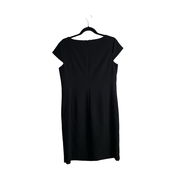 Talbots Petites Women's Black Short Sleeve Evening Dress - Picture 7 of 7